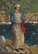 John Augustus Atkinson Woman by a Riverbank china oil painting artist